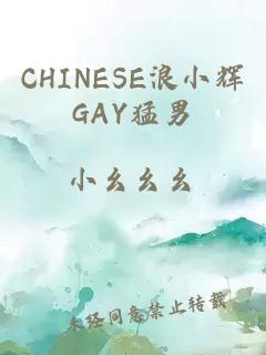 CHINESE浪小辉GAY猛男