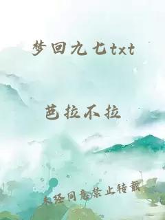 梦回九七txt