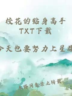 校花的贴身高手TXT下载